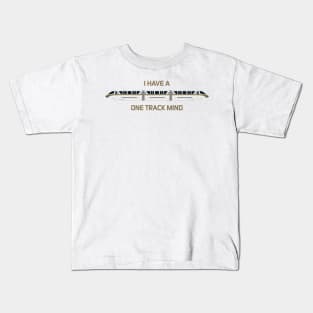 Gold One Track Mind Kids T-Shirt